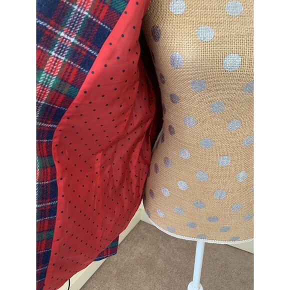 Talbots Wool Blend Royal Stewart Plaid Blazer Lined w/ Pockets Sz 12 Equestrian - Picture 9 of 15